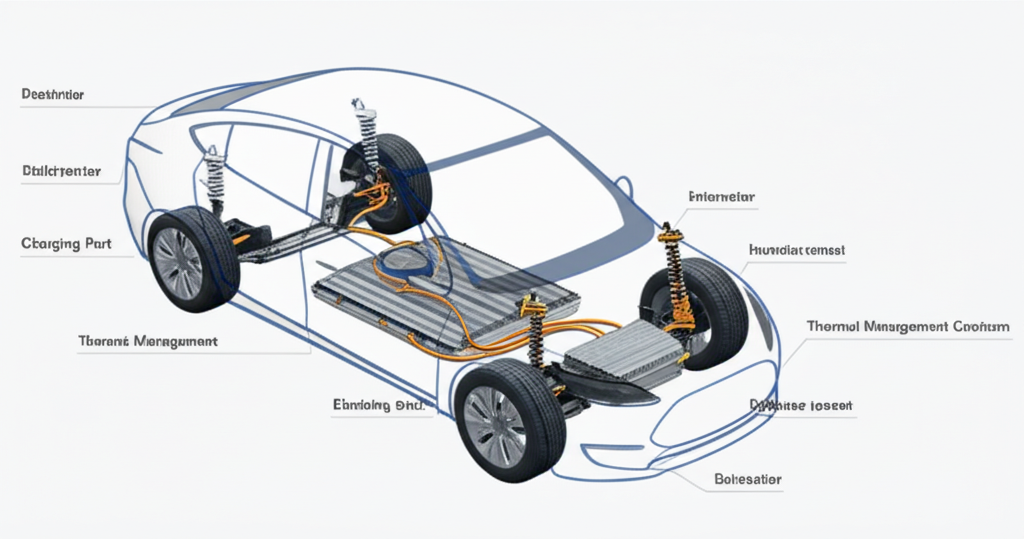 Interactive EV parts diagram